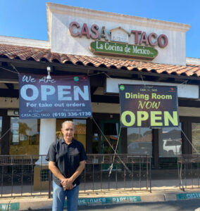 Hector Carillo, Senior, of La Original Casa del Taco, a family Mexican restaurant and a success story of the San Diego and Imperial Women's Business Center